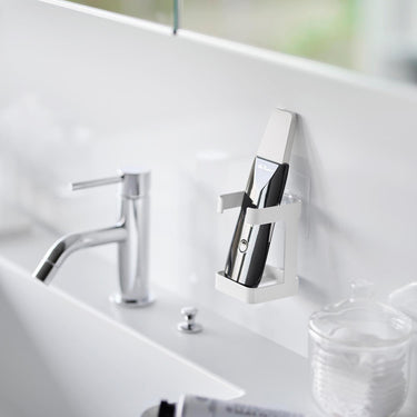 접착식 면도기 & 미용용품 수납 선반 타워