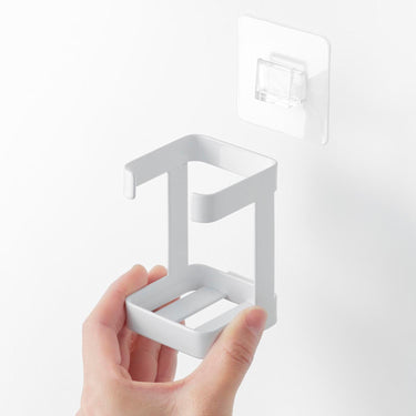 접착식 면도기 & 미용용품 수납 선반 타워