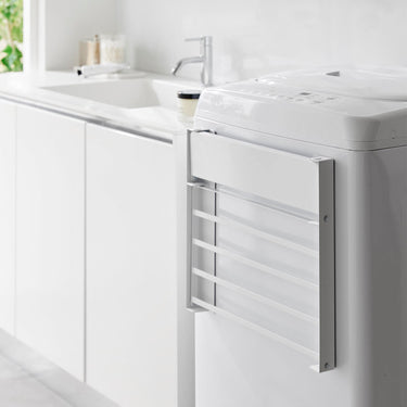 자석형 세탁기 옆 걸이형 접이식 2단수납 보관 타워