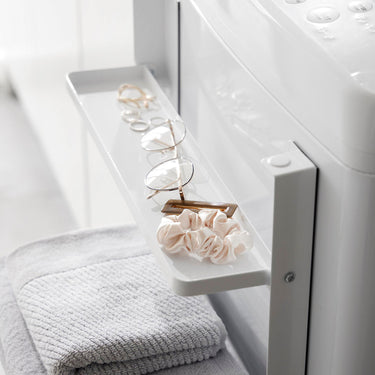 자석형 세탁기 옆 걸이형 접이식 2단수납 보관 타워