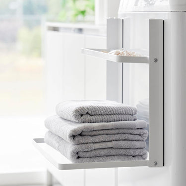 자석형 세탁기 옆 걸이형 접이식 2단수납 보관 타워