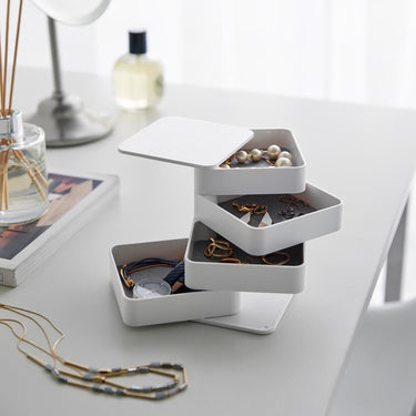 다용도 악세서리 스퀘어 4단수납함 타워