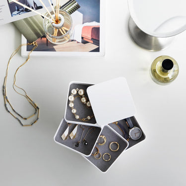 다용도 악세서리 스퀘어 4단수납함 타워