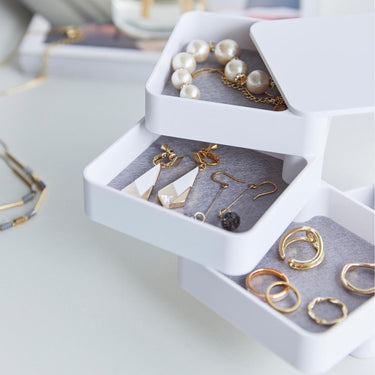 다용도 악세서리 스퀘어 4단수납함 타워