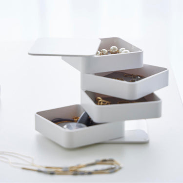 다용도 악세서리 스퀘어 4단수납함 타워