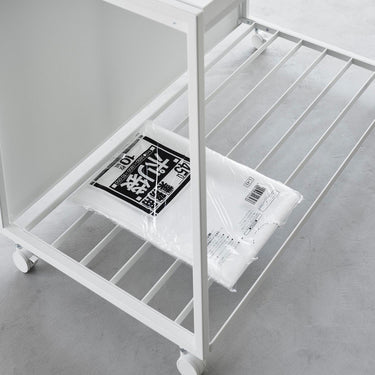 뚜껑 있는 이동형 분리수거 3단 쓰레기통 타워 45L