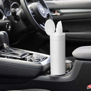 원통형 뚜껑 포함 티슈 케이스 타워