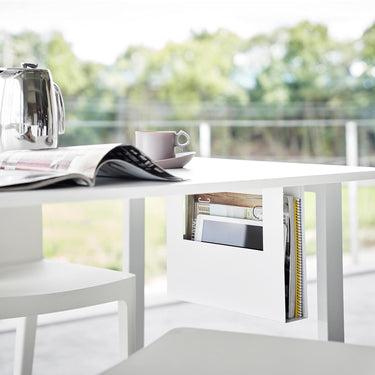 데스크 하단 A4 클리어 파일 & 태블릿 보관 홀더 타워