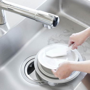 자석형 손잡이 세척 실리콘 스펀지 타워