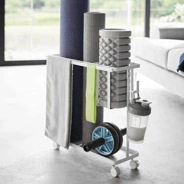 이동형 피트니스 용품 수납 선반 타워