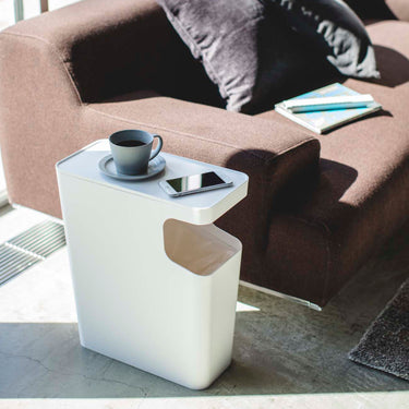 사이드 테이블 겸용 휴지통 타워