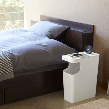 사이드 테이블 겸용 휴지통 타워