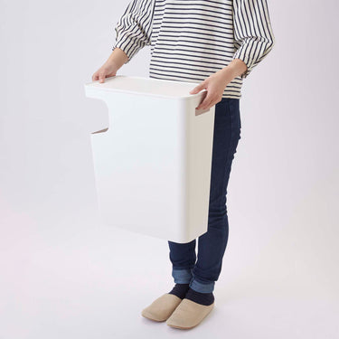 사이드 테이블 겸용 휴지통 타워