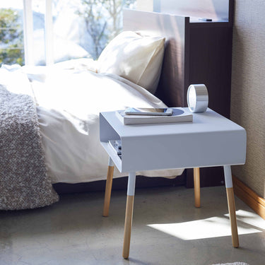 낮은 높이 사이드 수납 테이블 플레인