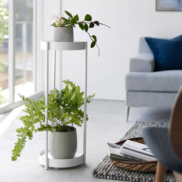 이동식 화분 2단 받침대 타워