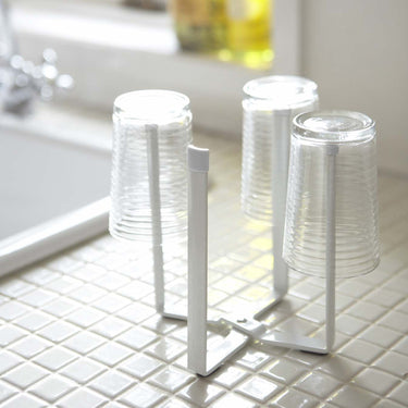 접이식 음식물 봉투 꽂이 물병건조 선반 타워