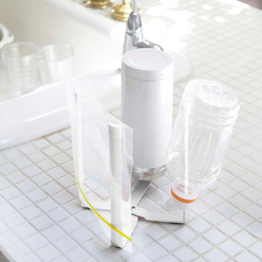 접이식 음식물 봉투 꽂이 물병건조 선반 타워