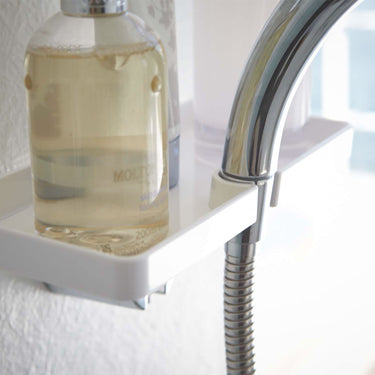 트레이가 있는 샤워기 거치대 미스트 화이트