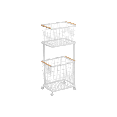 Tosca Laundry Basket M + L Set With Steel Wagon