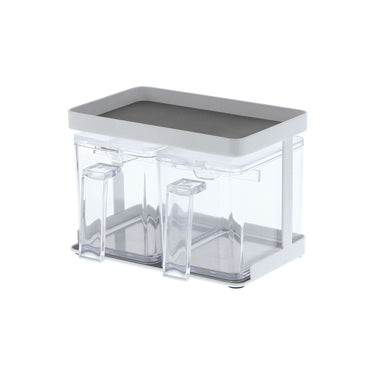 Tower Salt And Sugar Containers With Rack (2 Containers)