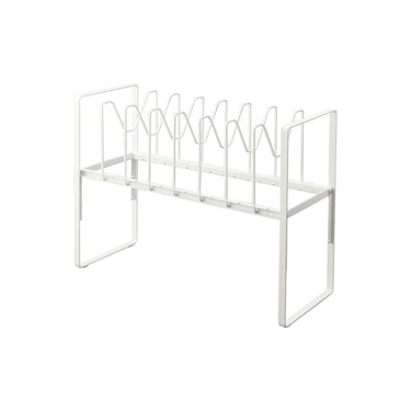 Tower Height Adjustable Under-Sink Pot and Pan Storage Rack